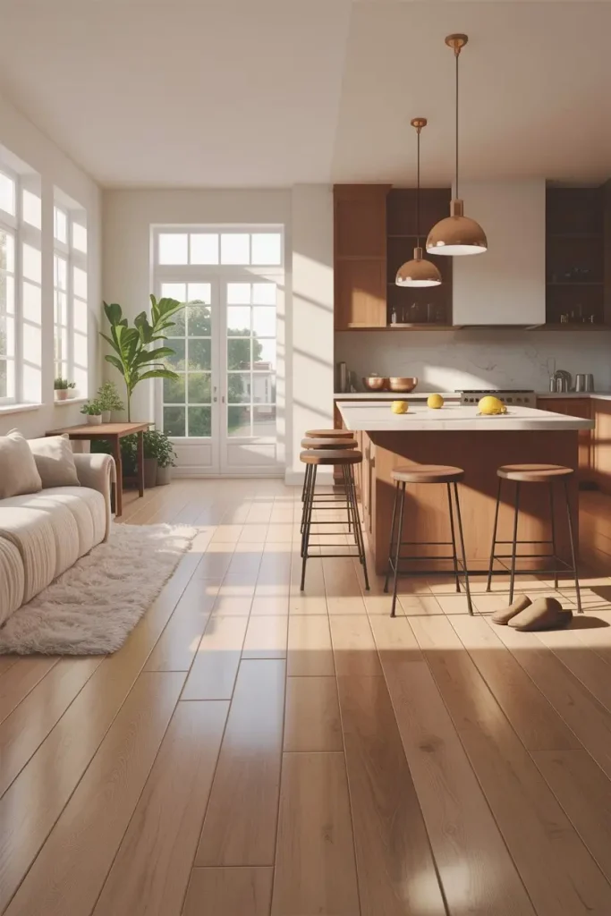 Extend Your Kitchen’s Feel with Smart Flooring