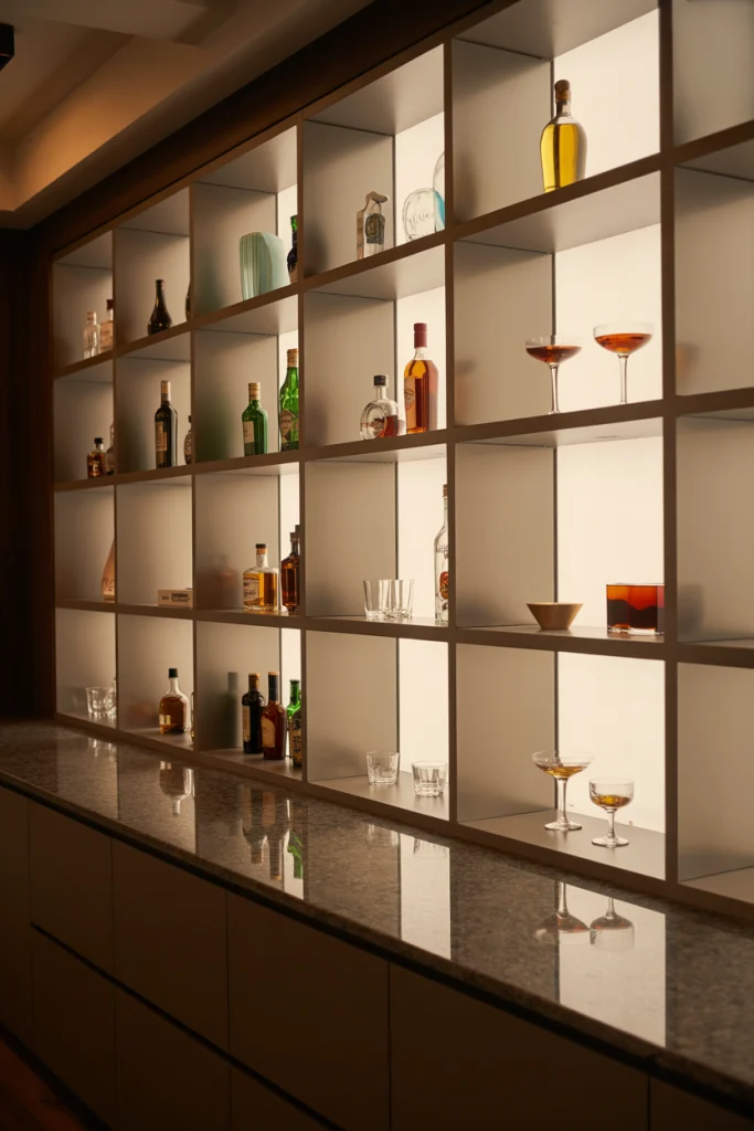 Floating Cube Shelves