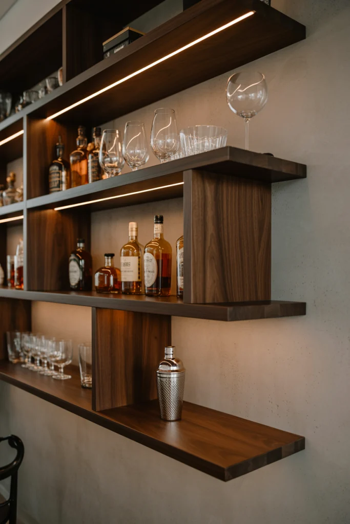 Floating Shelves for a Sleek Look