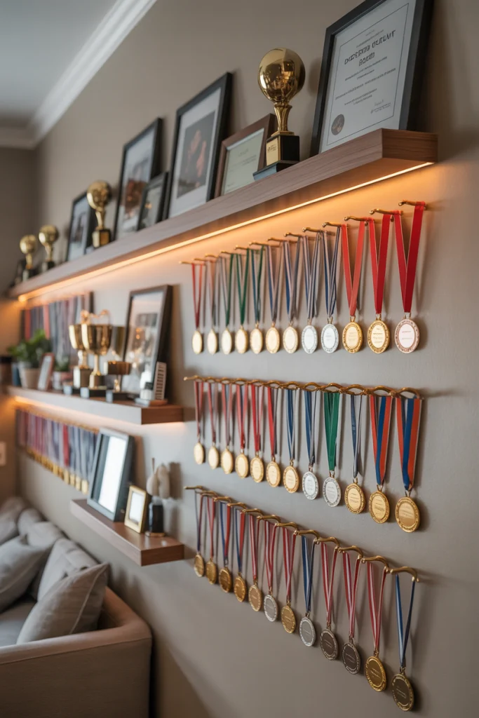 Floating Shelves with Hooks