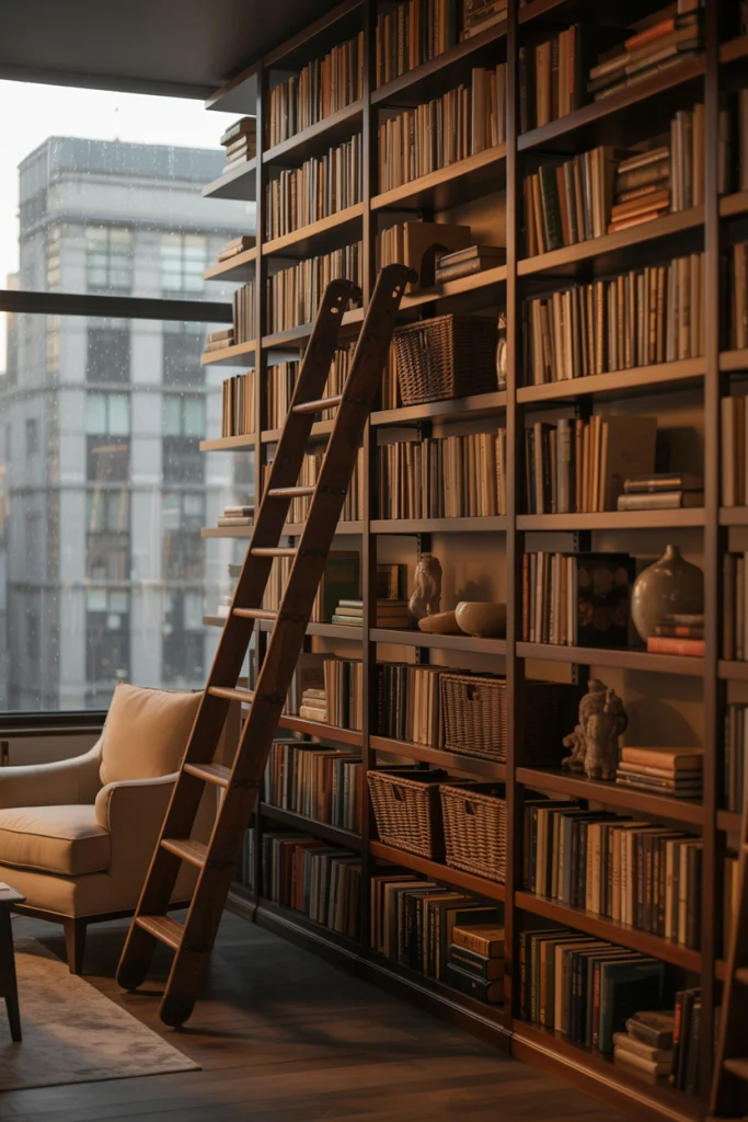 Floor-to-Ceiling Shelving for Maximum Impact