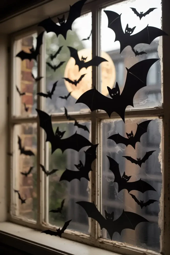 Flying Bats Across the Glass