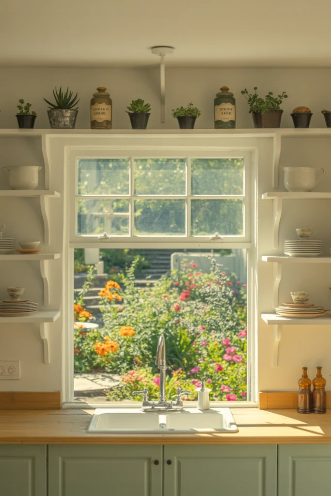 Frame the View with Built-In Shelves