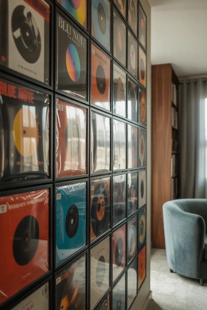Framed Records with Glass Covers