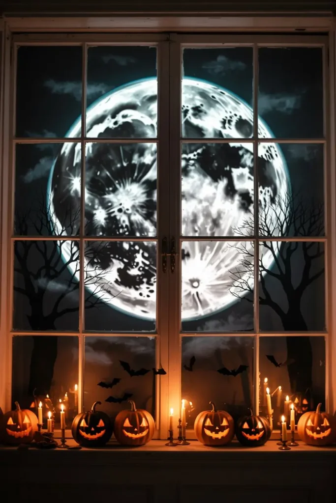 Full Moon with Shadows