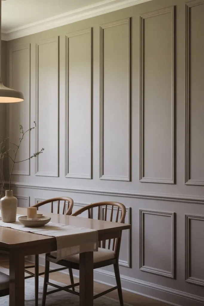 Full Wall Paneling for a Rich Feel