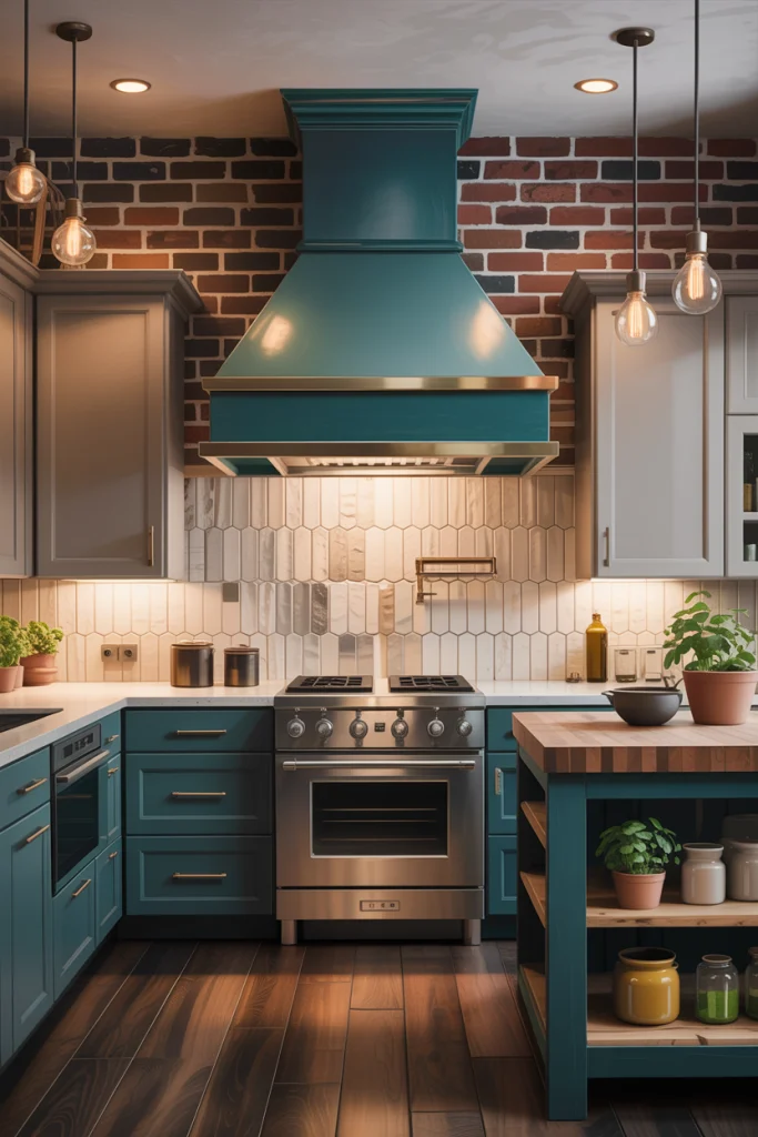 Give your basement kitchen a focal point