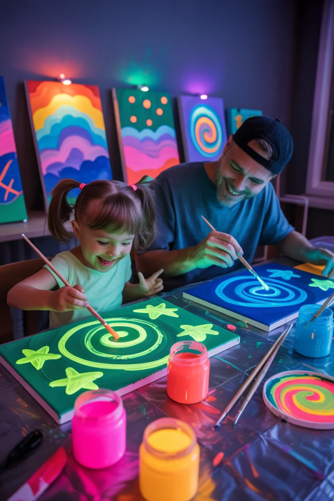 Glow-in-the-Dark Painting Fun