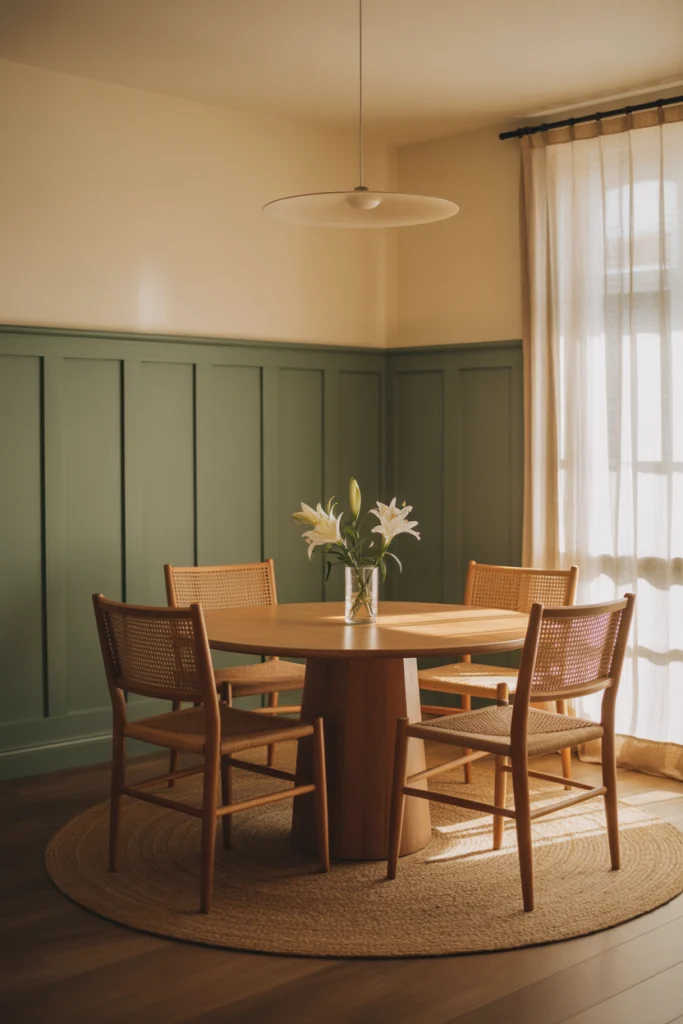 Half-Wall Paneling for Simple Charm