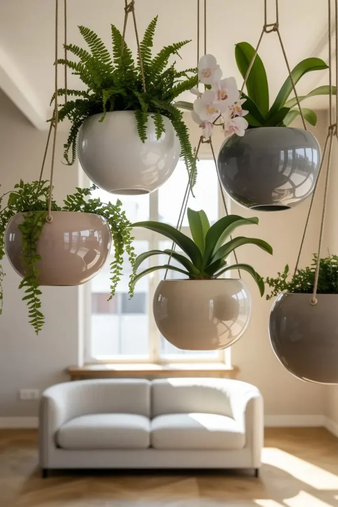 Hanging Ceramic Bowls for Minimalist Homes