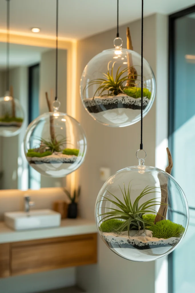 Hanging Terrariums with Air Plants