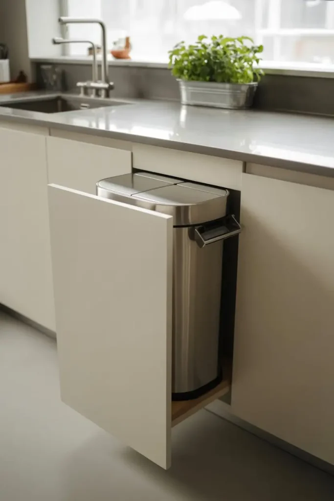 Hidden Bins for Child and Pet Safety