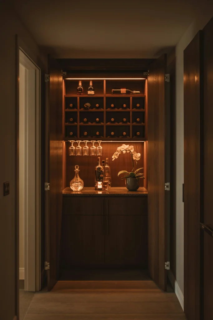 Hidden Closet Bar for Surprise Appeal