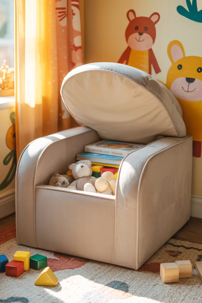 Hidden Storage Ottoman