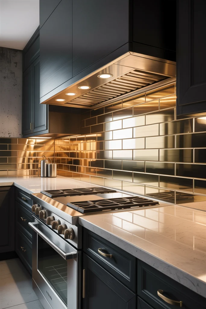Highlight with Metallic Tiles