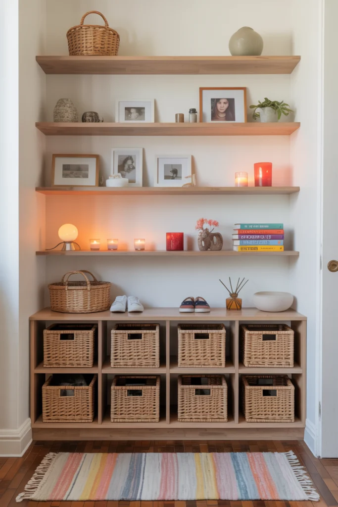 Incorporate Open Shelving for Display and Storage