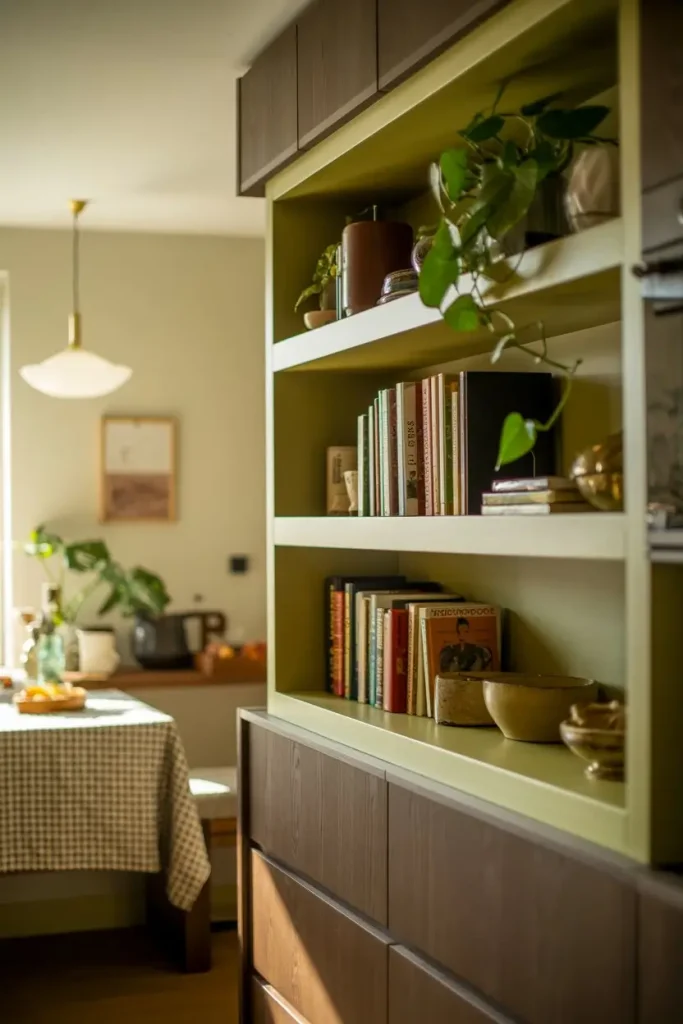 Install Open Shelving Above Cabinets