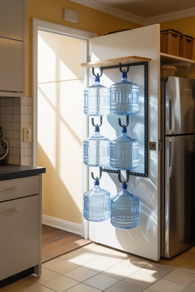 Install Wall-Mounted Hooks for Smaller Storage Areas