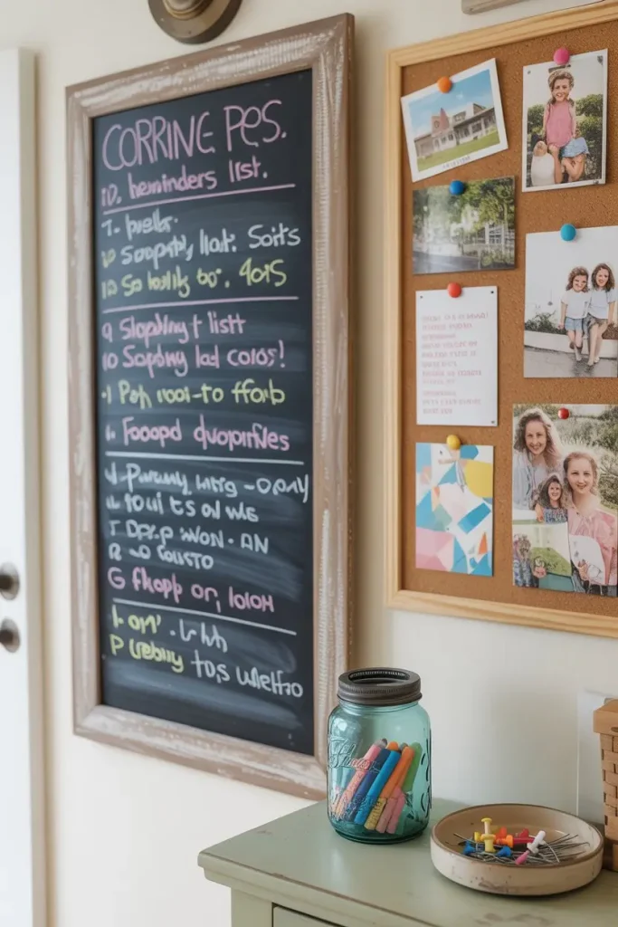 Install a Chalkboard or Corkboard for Notes