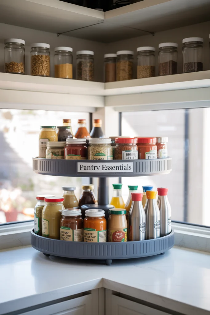 Install a Lazy Susan in Corners