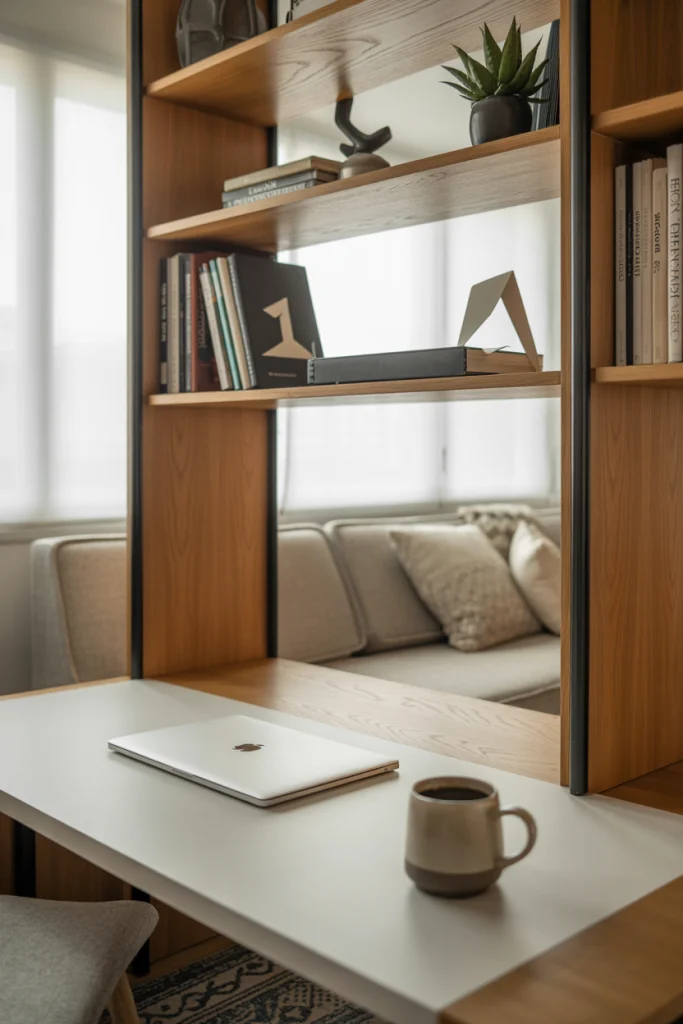 Integrated Desk and Bookshelf Combinations