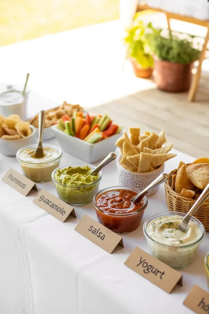 Interactive DIY Dip Bar