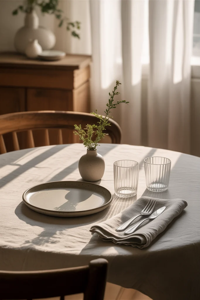 Keep the Table Low-Key Before the Meal