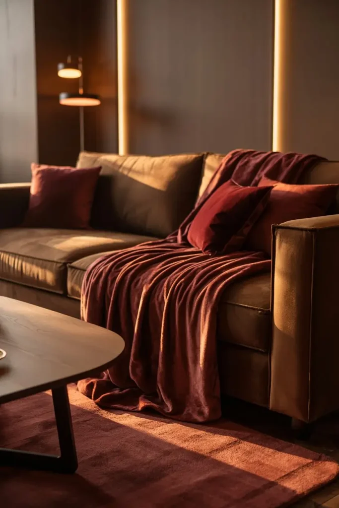 Layer Burgundy in Soft Textiles