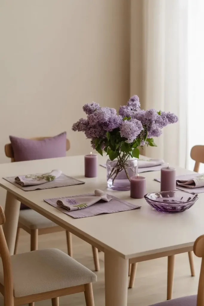 Layer Purple Accents for Subtle Beauty