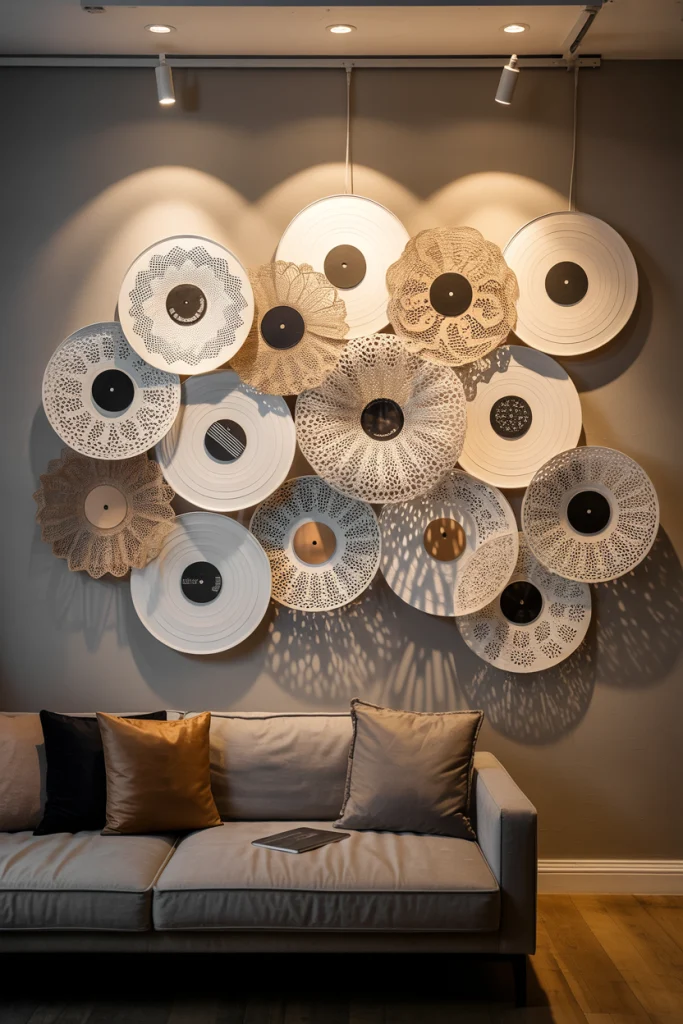Layered Records with Cutouts