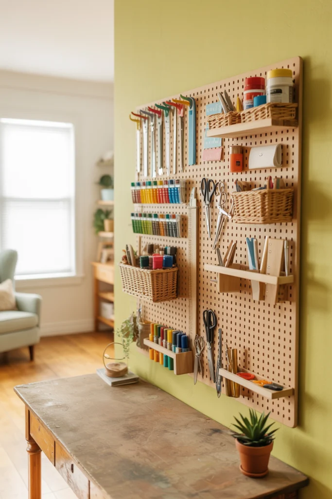 Make a DIY Pegboard Organizer