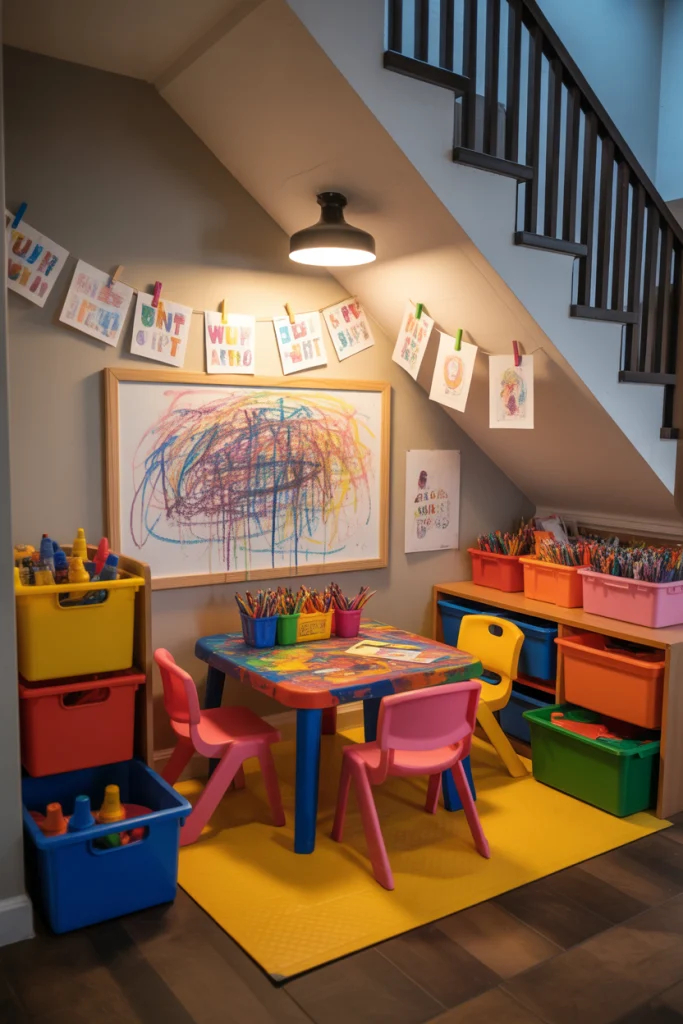 Make a Mini Art Studio That’s Easy to Clean