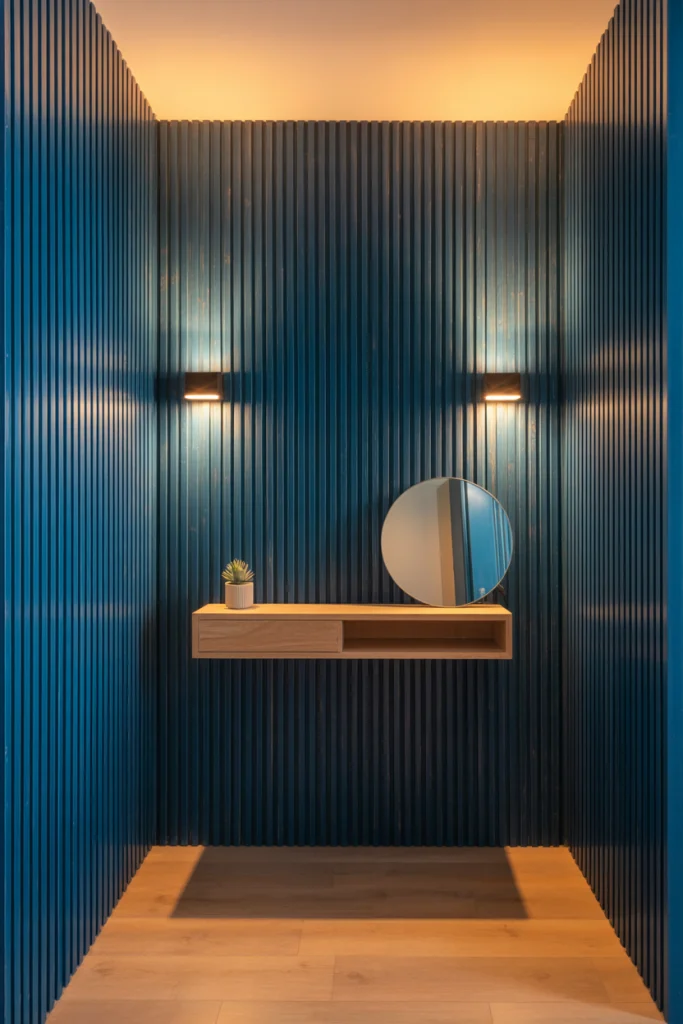 Make a Statement Wall with Blue Panels