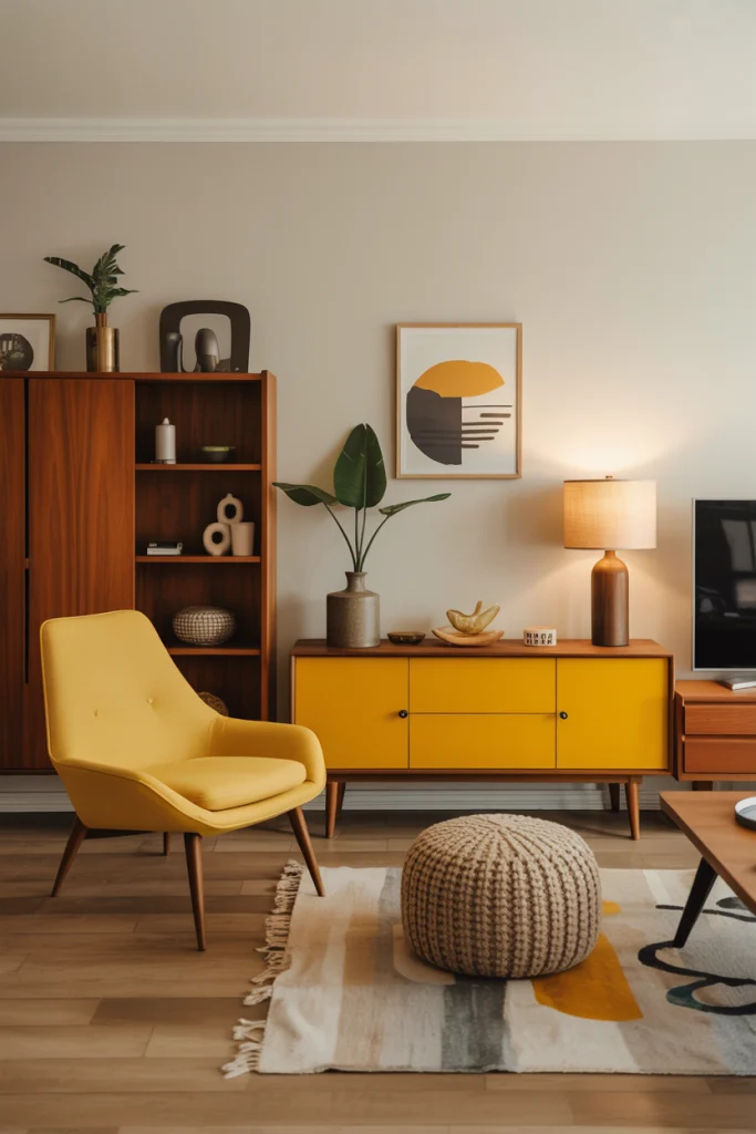 Mid-Century Modern Yellow Accents