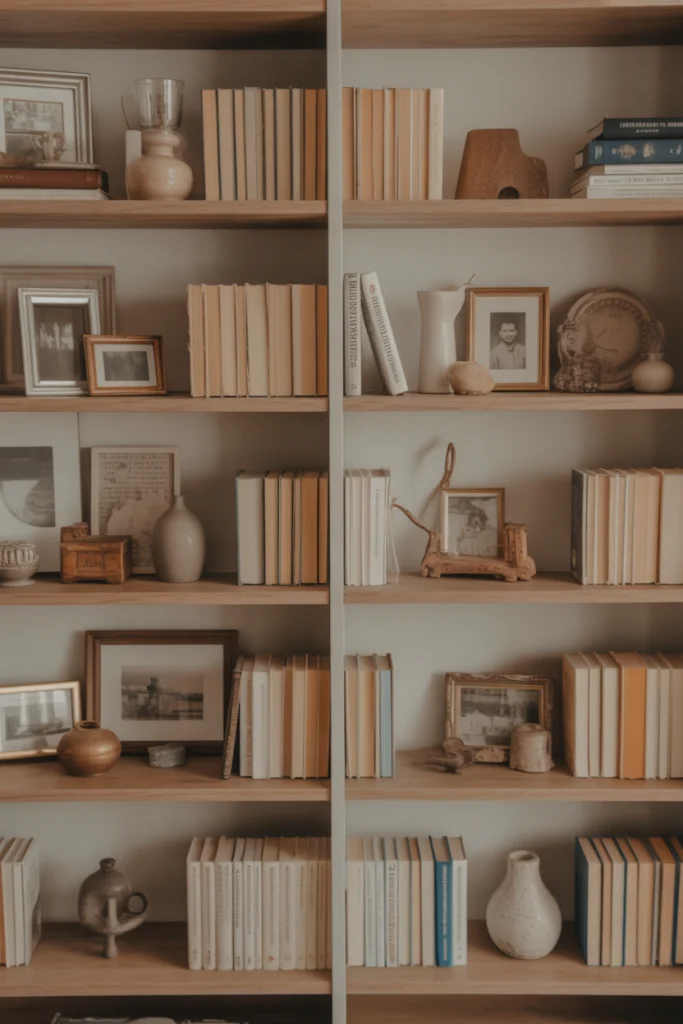 Mix Books with Treasured Items