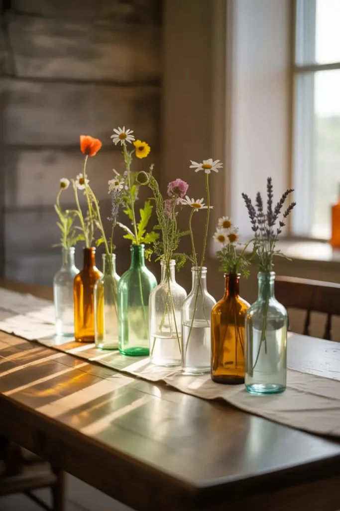Mix Glass Bottles for a Gentle Touch