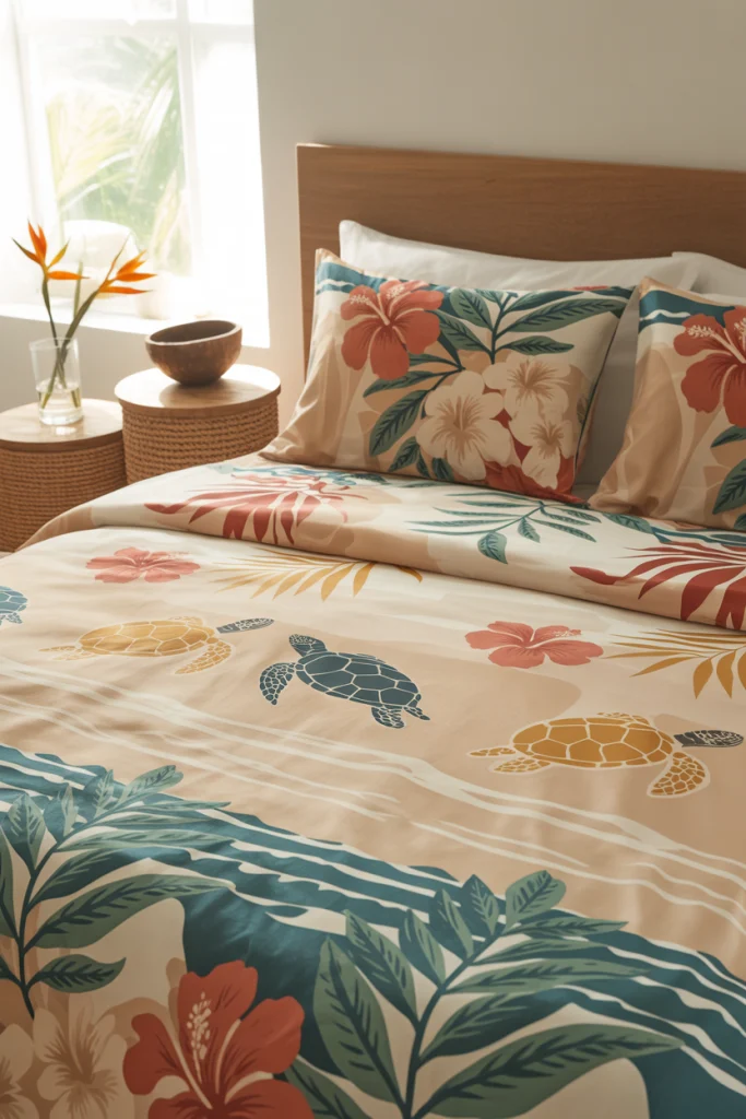 Mixed Tropical Prints for a Full Island Blend
