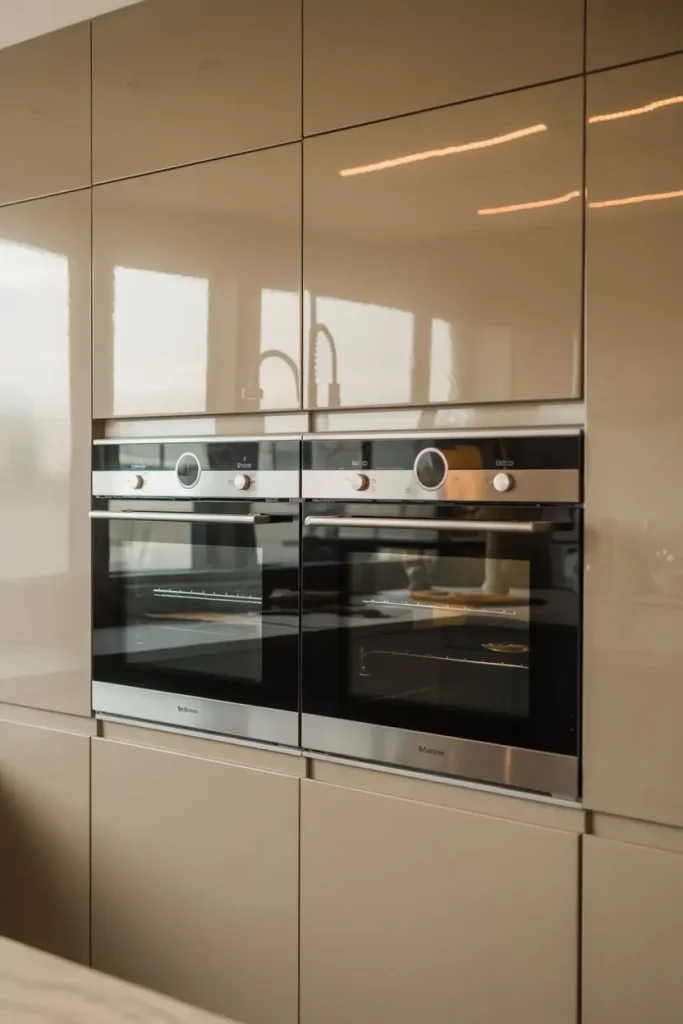 Modern Double Oven Cabinets with Sleek Finishes