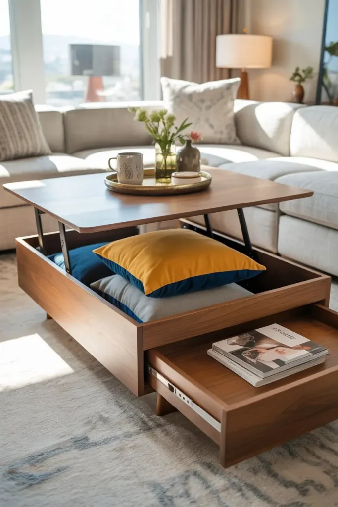 Multi-Functional Coffee Tables with Hidden Storage