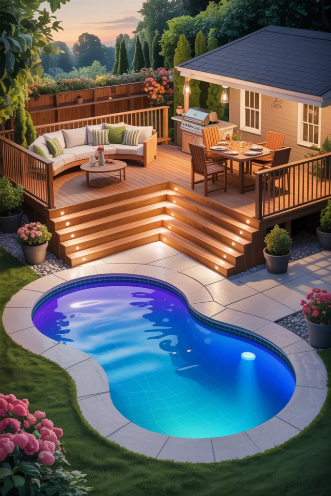 Multi-Level Deck for Open Living