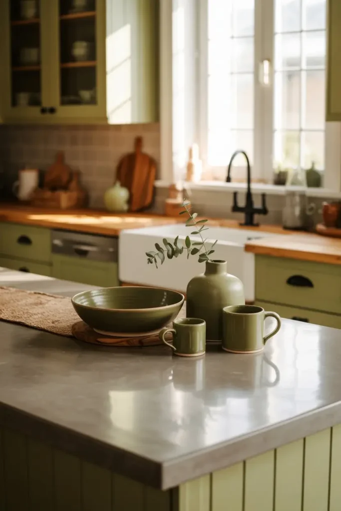Olive and Moss Greens for Subtle Depth
