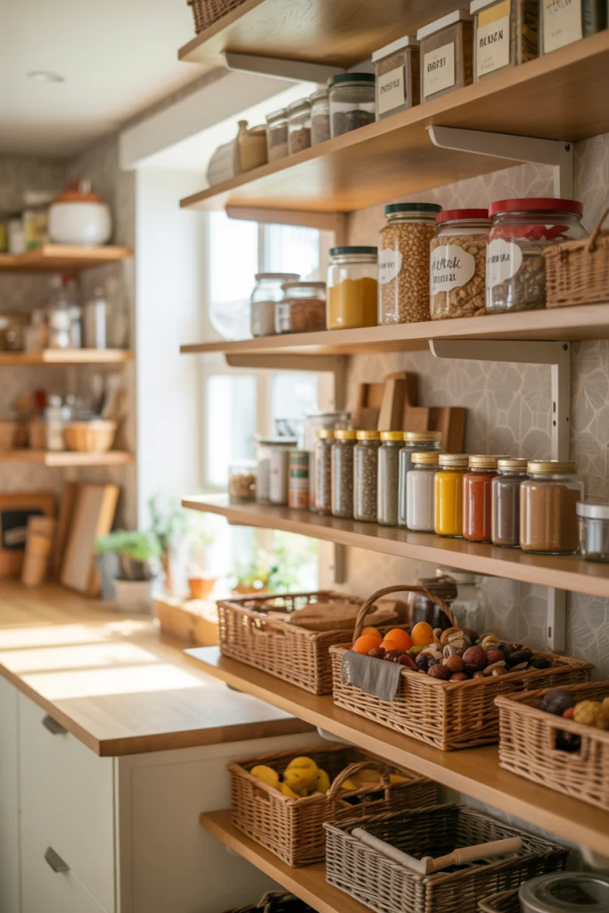 Open Shelf Pantry for Everyday Access