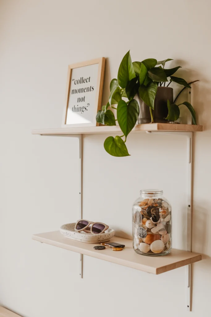 Opt for Floating Shelves for Maximum Space