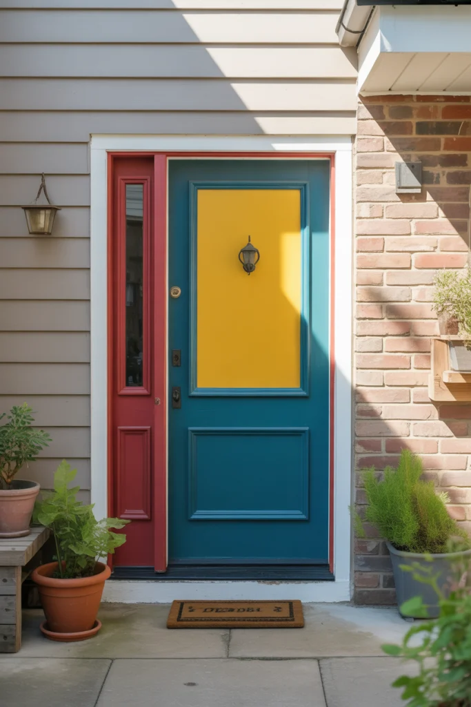Painted Doors That Pop with Color