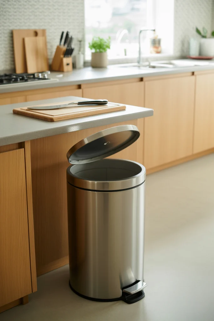 Pedal-Operated Cans for Touch-Free Use
