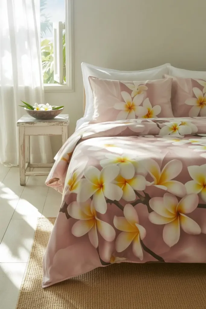 Plumeria Prints for a Soft Island Touch