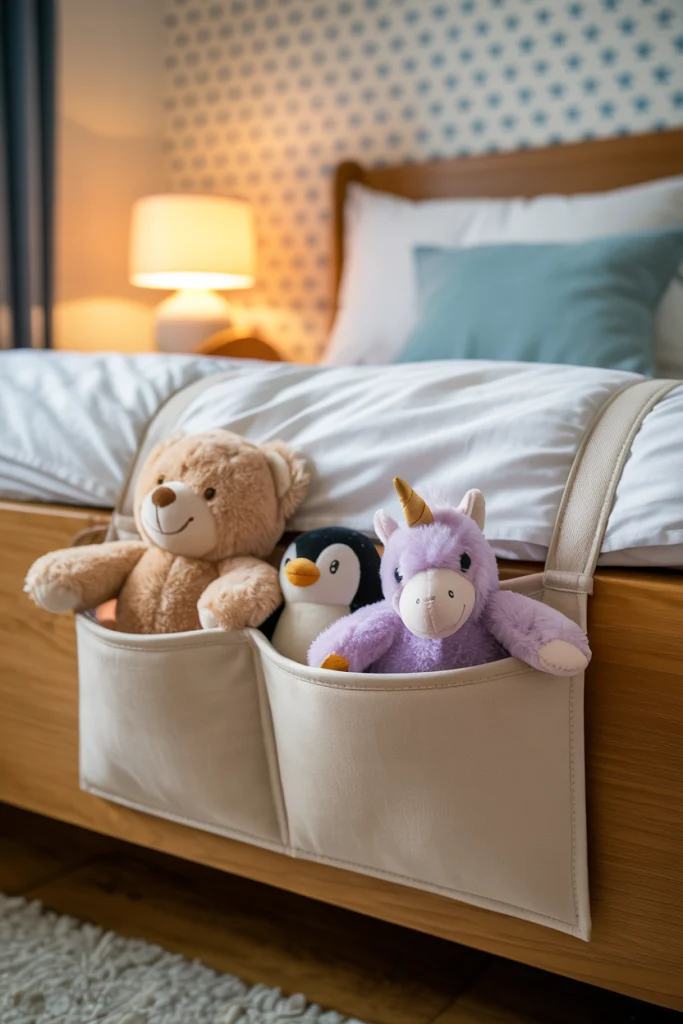 Plush Storage Idea: The Bedside Hanging Caddy