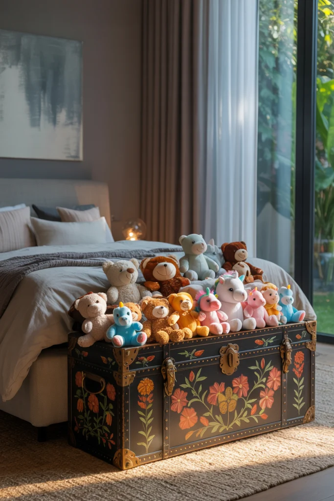 Plush Storage Idea: The Decorative Trunk