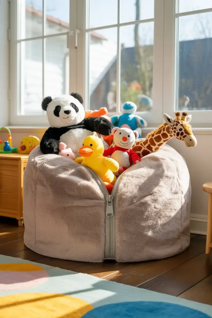 Plush Storage Idea: The Plush Bean Bag Chair