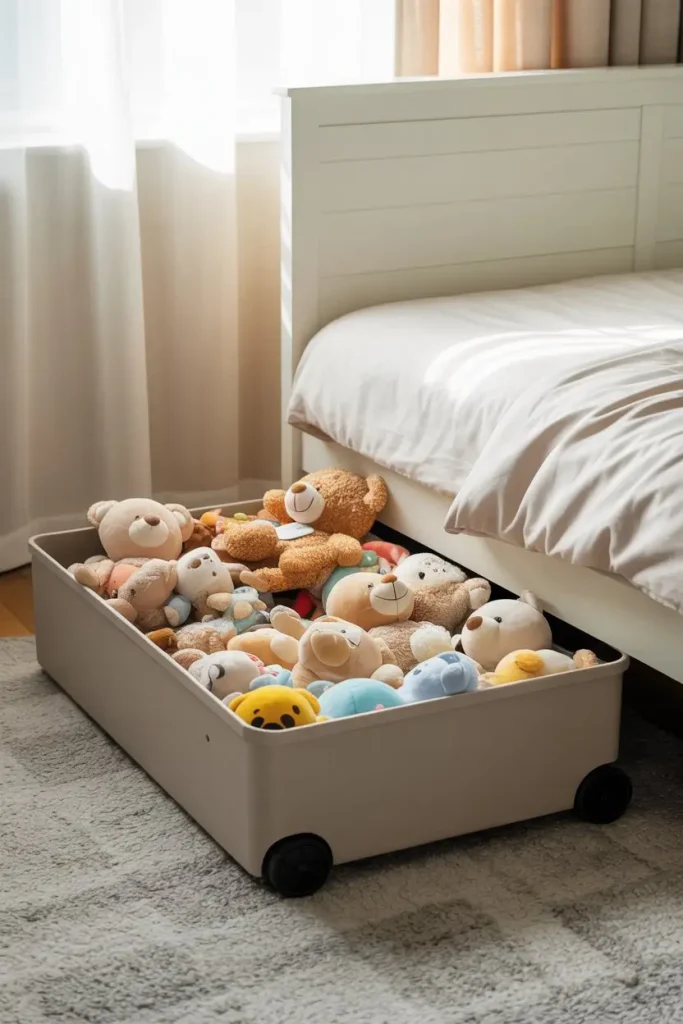 Plush Storage Idea: The Under-Bed Bin
